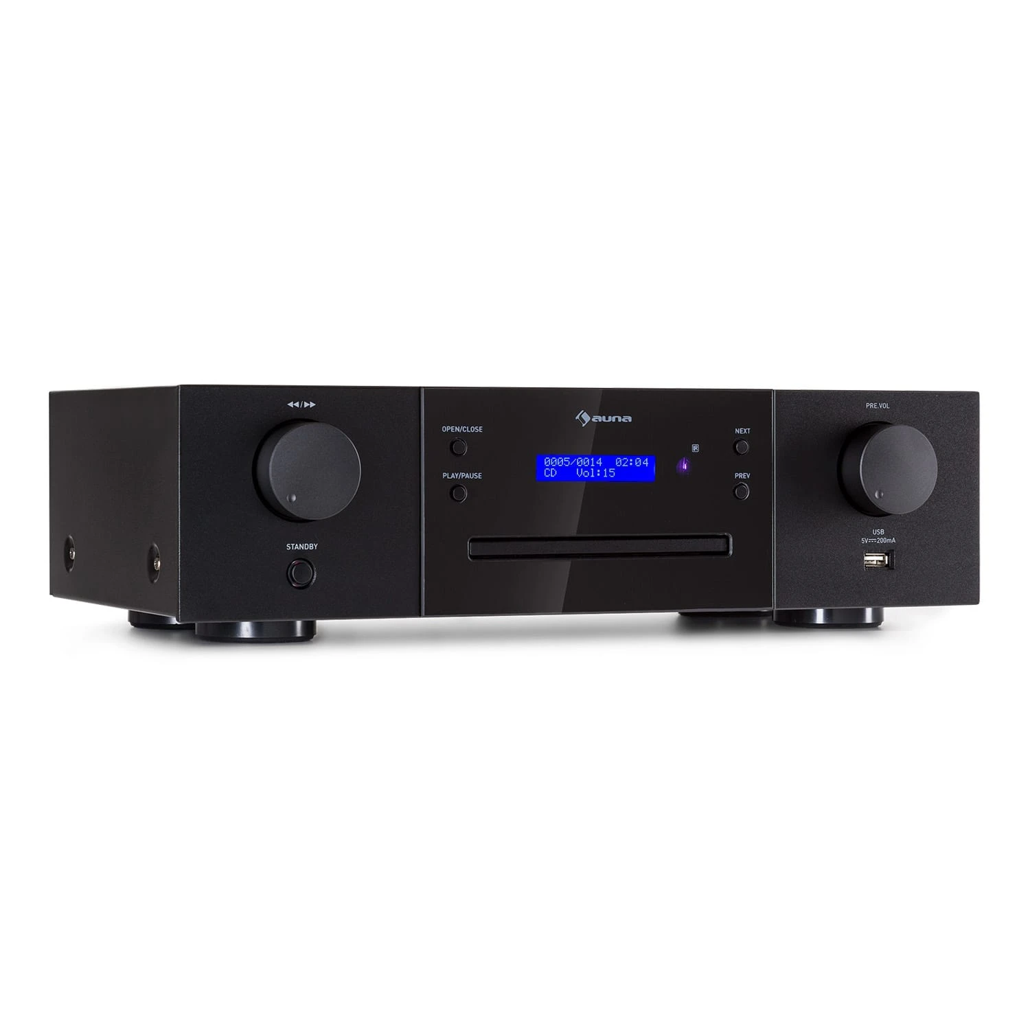 CD-1000 DG CD-Player USB MP3 Fernbedienung LED-Display Aluminium 1 CD-1000 DG CD-Player USB MP3 Fernbedienung LED-Display Aluminium