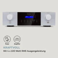 AMP-4000 DAB Hifi-Stereo-Verstärker DAB+-Radio USB Fernbedienung LED-Display -Einrichtungsgeschäft 10038330 de 0004 logo
