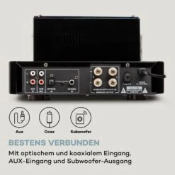 Amp VT Röhrenverstärker HiFi-Verstärker 2x35W RMS BT Opt./Koax./AUX-In -Einrichtungsgeschäft 10038337 de 0006 logo