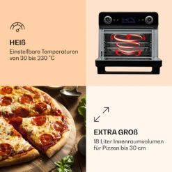 AeroVital Jumbo 3-in-1 Heißluftfritteuse Toaster Dörrautomat 1550 W 18 Liter 11 AeroVital Jumbo 3-in-1 Heißluftfritteuse Toaster Dörrautomat 1550 W 18 Liter -Einrichtungsgeschäft 10038339 de 0004 logo