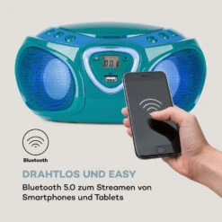 Roadie CD Boombox UKW-Radio Lichtshow CD-Player Bluetooth 5.0 10 Roadie CD Boombox UKW-Radio Lichtshow CD-Player Bluetooth 5.0 -Einrichtungsgeschäft 10038356 de 0003 logo