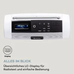 Blaster DAB Radio Tragbarer Bluetooth-Lautsprecher DAB/DAB+/FM Akku LCD -Einrichtungsgeschäft 10038363 de 0005 logo