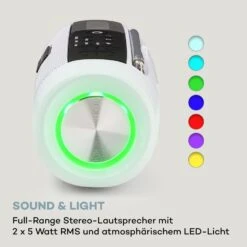 Blaster DAB Radio Tragbarer Bluetooth-Lautsprecher DAB/DAB+/FM Akku LCD -Einrichtungsgeschäft 10038363 de 0006 logo