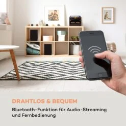 388-BT Wood Stereoanlage Hifi-System Plattenspieler -Einrichtungsgeschäft 10038372 de 0006 logo