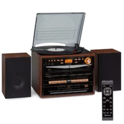 388-DAB+ Stereoanlage 20W Max. Vinyl CD Kassette BT FM/DAB+ USB SD