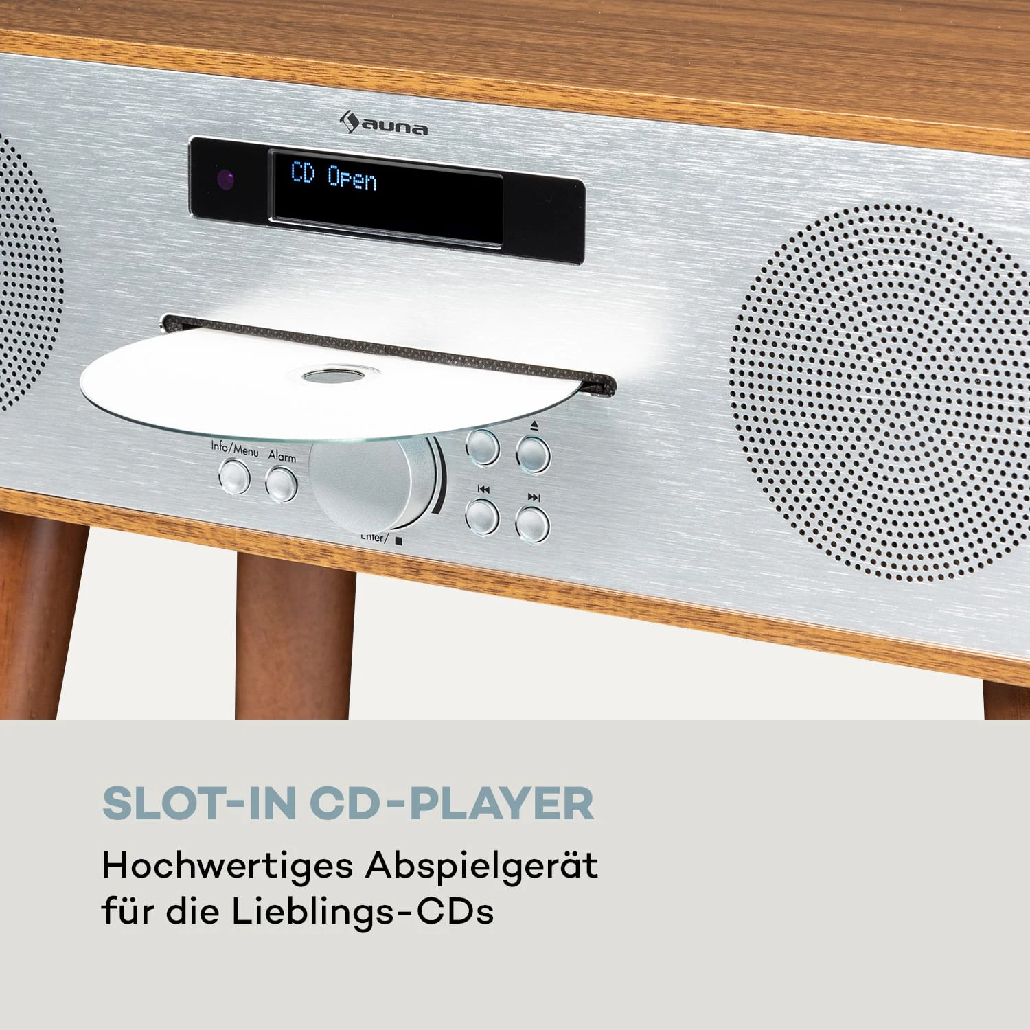 Silver Star CD-DAB 2x10W Max. Slot-In CD-Player DAB+ BT Alu 6 Silver Star CD-DAB 2x10W Max. Slot-In CD-Player DAB+ BT Alu – Bild 6