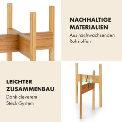 Zeist Pflanzenhalter 2 Höhen Kombinierbar Steck-Design Naturbelassen -Einrichtungsgeschäft 10038449 de 0004 usp