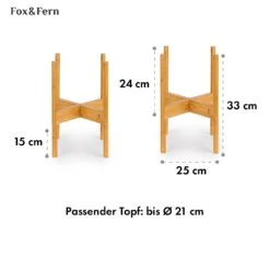 Zeist Pflanzenhalter 2 Höhen Kombinierbar Steck-Design Naturbelassen -Einrichtungsgeschäft 10038449 de 0006 usp