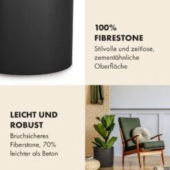 Gendt Pflanztopf Übertopf Faserstein In/Outdoor -Einrichtungsgeschäft 10038465 de 0003 usp