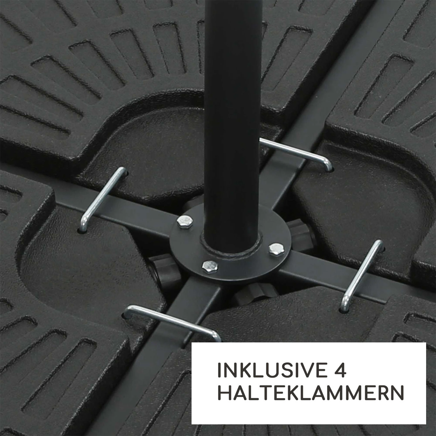 Limousin Sonnenschirmständer-Gewichte 72 Kg Leergewichte 4er-Set 4 Limousin Sonnenschirmständer-Gewichte 72 Kg Leergewichte 4er-Set – Bild 4