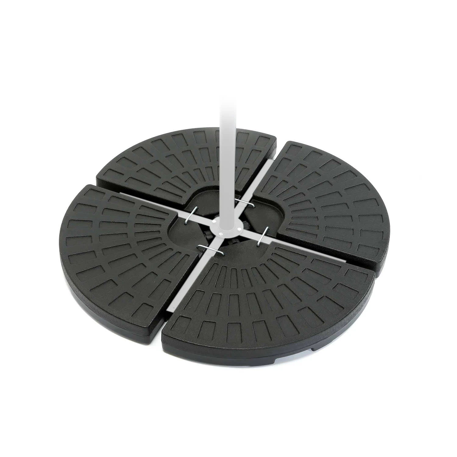 Limousin Sonnenschirmständer-Gewichte 72 Kg Leergewichte 4er-Set 1 Limousin Sonnenschirmständer-Gewichte 72 Kg Leergewichte 4er-Set