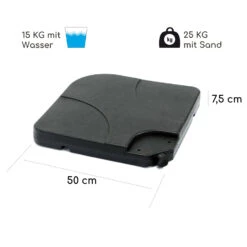 Limousin Sonnenschirmständer-Gewichte 80 Kg Leergewichte 4er-Set -Einrichtungsgeschäft 10038526 de 0008 logo