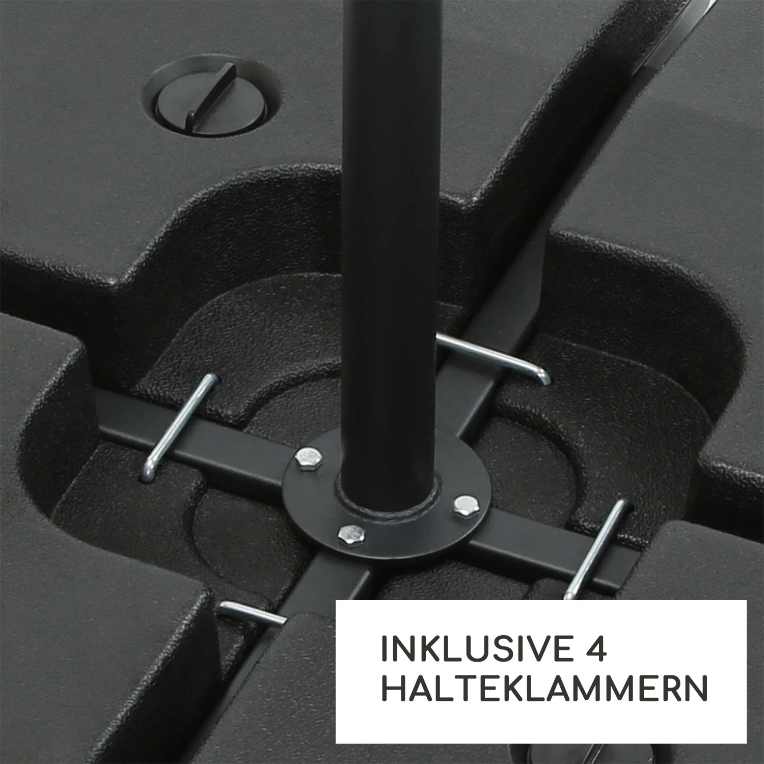 Limousin Sonnenschirmständer-Gewichte 140 Kg Leergewichte 4er-Set 4 Limousin Sonnenschirmständer-Gewichte 140 Kg Leergewichte 4er-Set – Bild 4