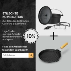 Galloway Dutch Oven 4.5 BBQ-Topf Gusseisen Größe S / 4.5 Qt -Einrichtungsgeschäft 10038580 de 0007 usp