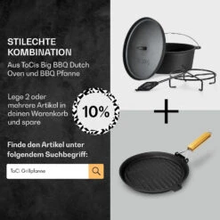 Galloway Dutch Oven 12.0 BBQ-Topf Gusseisen Größe XL / 12 Qt -Einrichtungsgeschäft 10038583 de 0007 usp
