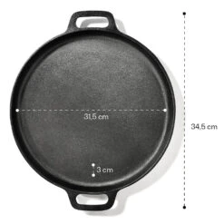 Canadienne Runde Grillpfanne Glatt 35 X 3 Cm (ØxH) Gusseisen -Einrichtungsgeschäft 10038591 yy 0005 logo