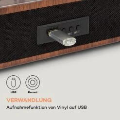 TT-Classic Plus Plattenspieler Staubschutz Bluetooth Record-Funktion 33/45/78 U/min -Einrichtungsgeschäft 10038691 de 0005 logo