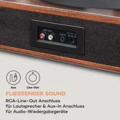 TT-Classic Plus Plattenspieler Staubschutz Bluetooth Record-Funktion 33/45/78 U/min -Einrichtungsgeschäft 10038691 de 0007 logo