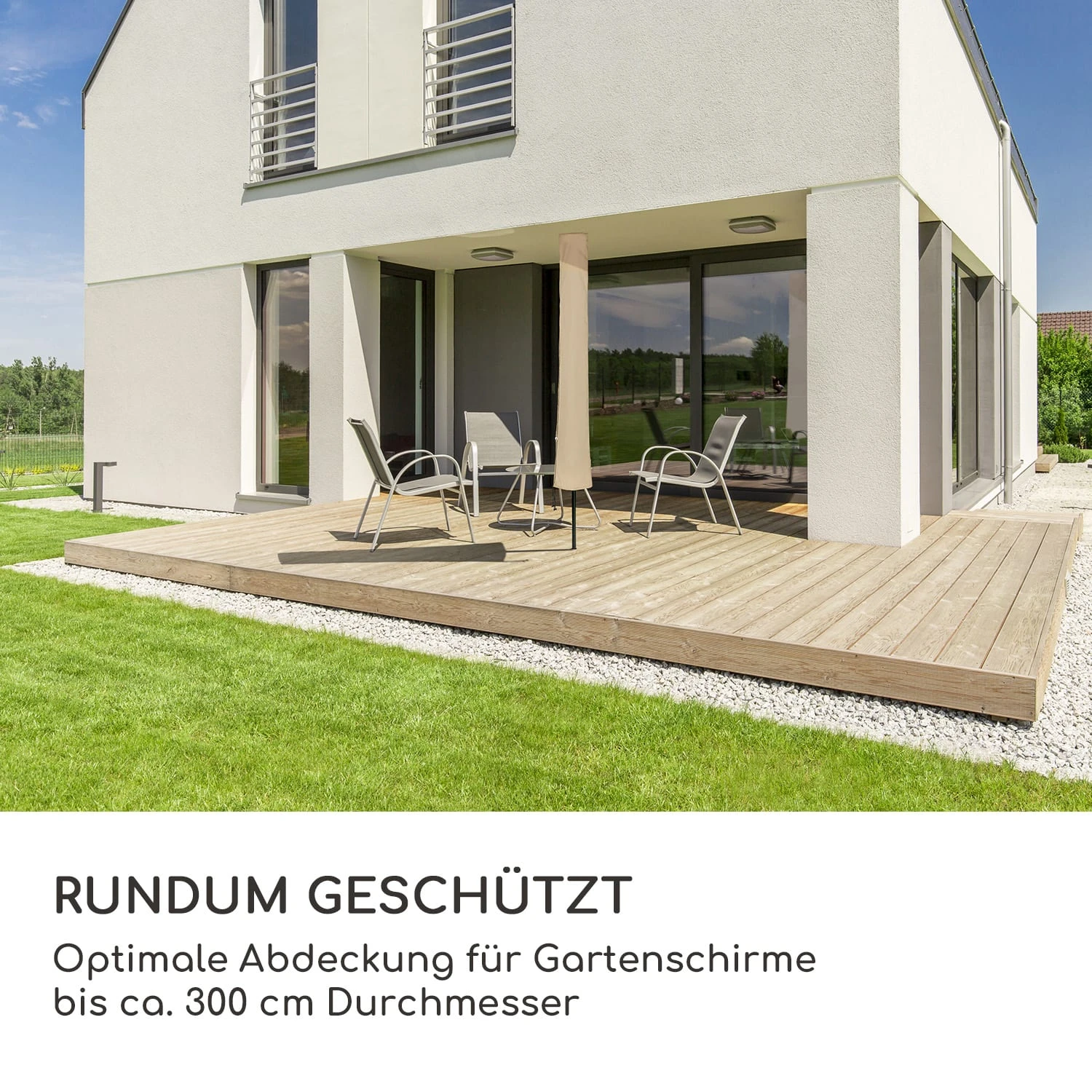 Shield Premium Schutzhülle Sonnenschirm Bis Ø 300 Cm UV-beständig 2 Shield Premium Schutzhülle Sonnenschirm Bis Ø 300 Cm UV-beständig – Bild 2