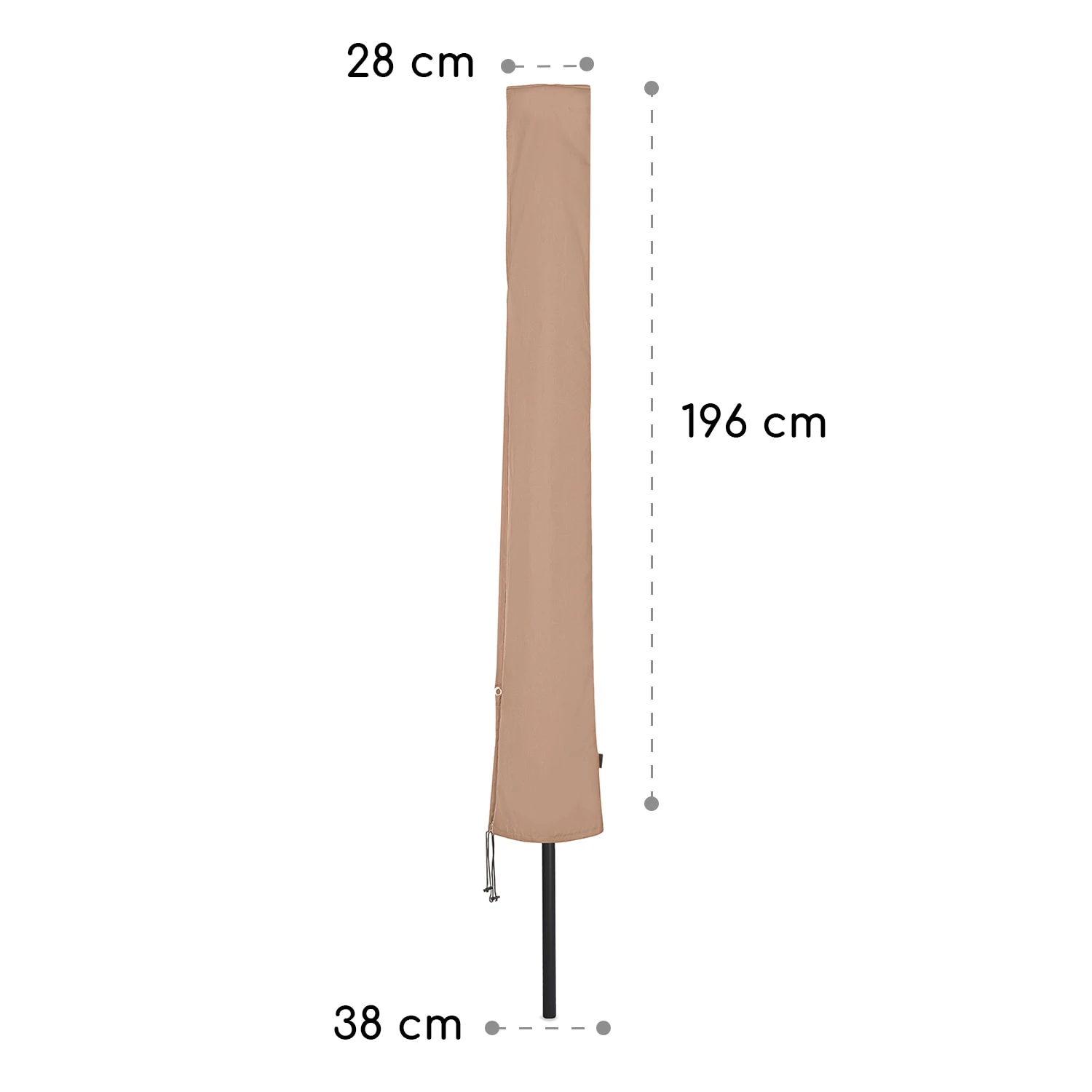 Shield Premium Schutzhülle Sonnenschirm Bis Ø 300 Cm UV-beständig 8 Shield Premium Schutzhülle Sonnenschirm Bis Ø 300 Cm UV-beständig – Bild 8