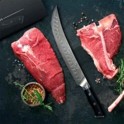 Alpha-Royal Japanese Serie 10" Fleischermesser Damaszener-Stahl -Einrichtungsgeschäft 10038979 de 0005 logo