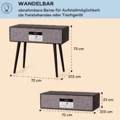 Julie Ann Stereoanlage CD BT USB DAB+/UKW AUX-In -Einrichtungsgeschäft 10039055 de 0006 usp
