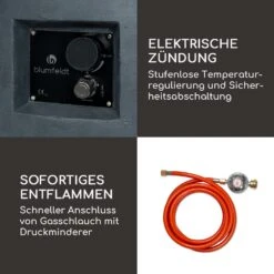 Pilos Gas-Feuerstelle 40.000BTU/13kW Abdeckung Edelstahlbrenner -Einrichtungsgeschäft 10039400 de 0005 logo
