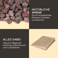 Isaris Gas-Feuerstelle 40.000BTU/13kW Abdeckung Edelstahlbrenner -Einrichtungsgeschäft 10039402 de 0006 logo