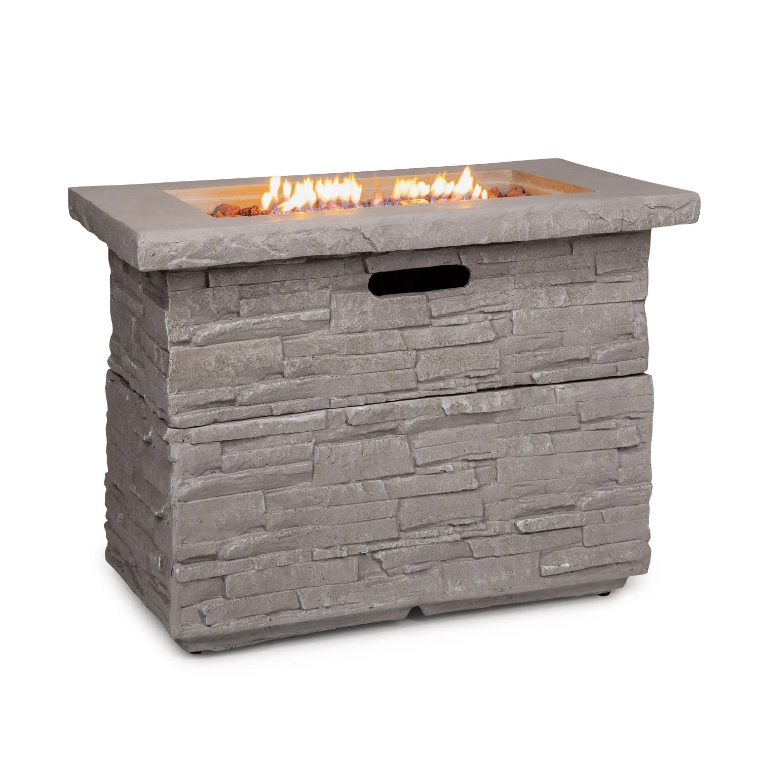 Anafi Gas-Feuerstelle 40.000BTU/13kW Abdeckung Edelstahlbrenner 1 Anafi Gas-Feuerstelle 40.000BTU/13kW Abdeckung Edelstahlbrenner