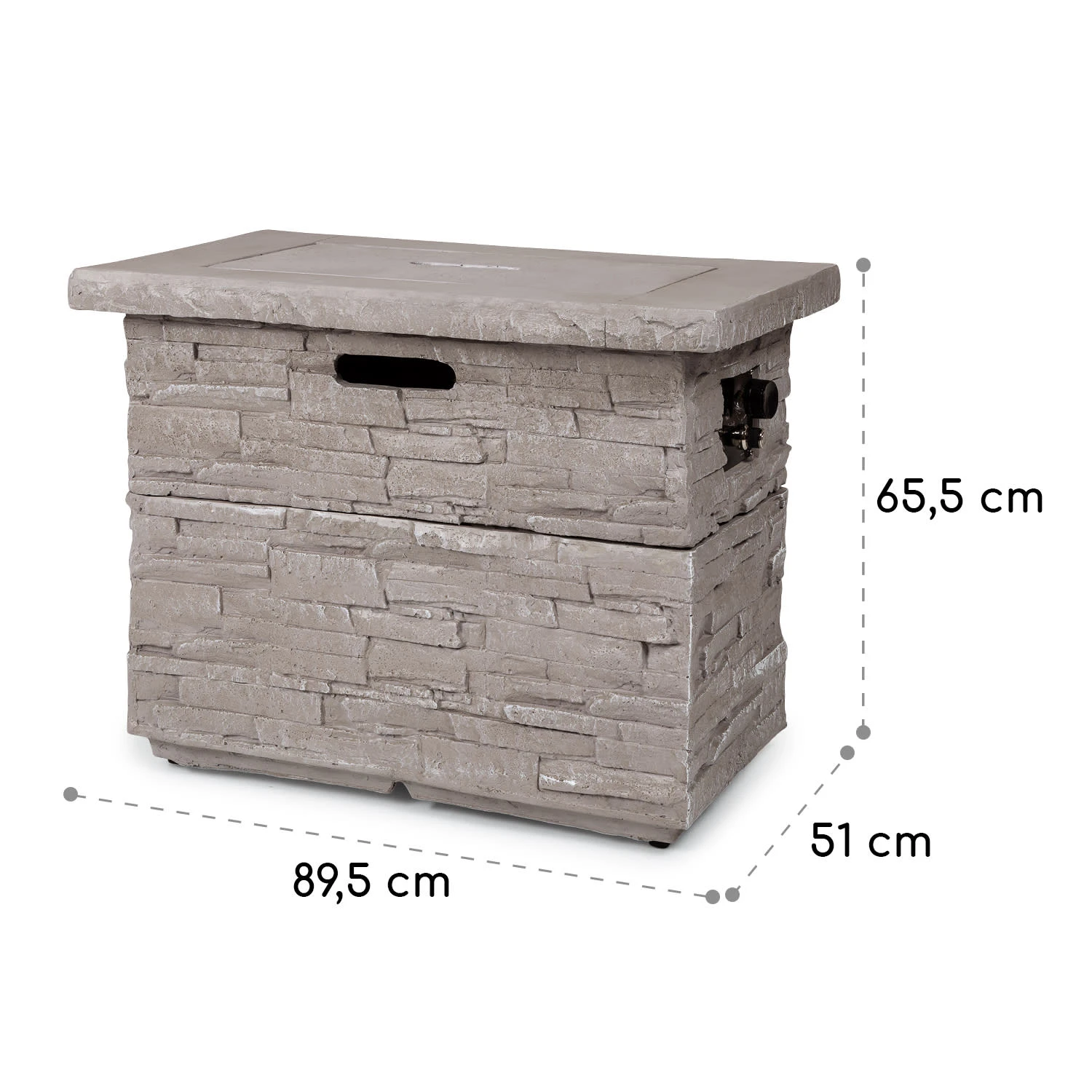 Anafi Gas-Feuerstelle 40.000BTU/13kW Abdeckung Edelstahlbrenner 8 Anafi Gas-Feuerstelle 40.000BTU/13kW Abdeckung Edelstahlbrenner – Bild 8