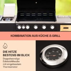 Jersey Outdoor Kitchen Gasgrill Spüle 20,7 KW 5+1 Brenner Mobil 10 Jersey Outdoor Kitchen Gasgrill Spüle 20,7 KW 5+1 Brenner Mobil -Einrichtungsgeschäft 10039854 de 0003 usp