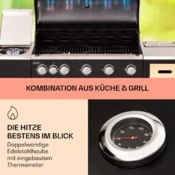 Jersey Outdoor Kitchen Gasgrill 20,7 KW 5+1 Brenner Mobil Regenschutz 10 Jersey Outdoor Kitchen Gasgrill 20,7 KW 5+1 Brenner Mobil Regenschutz -Einrichtungsgeschäft 10039855 de 0003 usp