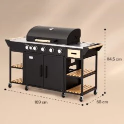 Jersey Outdoor Kitchen Gasgrill 20,7 KW 5+1 Brenner Mobil Regenschutz 15 Jersey Outdoor Kitchen Gasgrill 20,7 KW 5+1 Brenner Mobil Regenschutz -Einrichtungsgeschäft 10039855 yy 0008 dimensions
