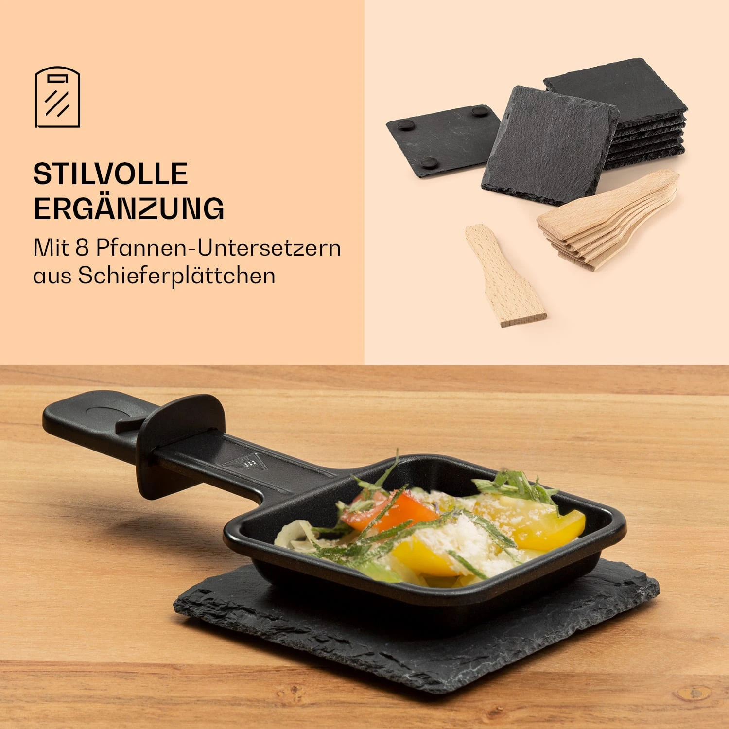 Steaklette Raclette Raclette-Grill Mit Zubehör Für 8 Personen 5 Steaklette Raclette Raclette-Grill Mit Zubehör Für 8 Personen – Bild 5