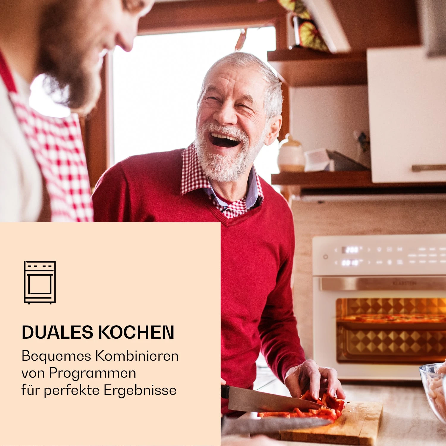 Vigor Air Heißluftfritteuse 1800 W 30 Liter 18 Programme 2 Vigor Air Heißluftfritteuse 1800 W 30 Liter 18 Programme – Bild 2