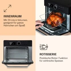 Prime Air Heißluftfritteuse 1500W 23l Timer 8 Programme 11 Prime Air Heißluftfritteuse 1500W 23l Timer 8 Programme -Einrichtungsgeschäft 10040025 de 0005 logo