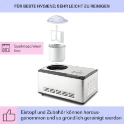 Dolce Bacio Smart Eiscremebereiter Yogurtmaker Kompressor 2 Liter WiFi Touch Edelstahl 12 Dolce Bacio Smart Eiscremebereiter Yogurtmaker Kompressor 2 Liter WiFi Touch Edelstahl -Einrichtungsgeschäft 10040048 de 0005 logo