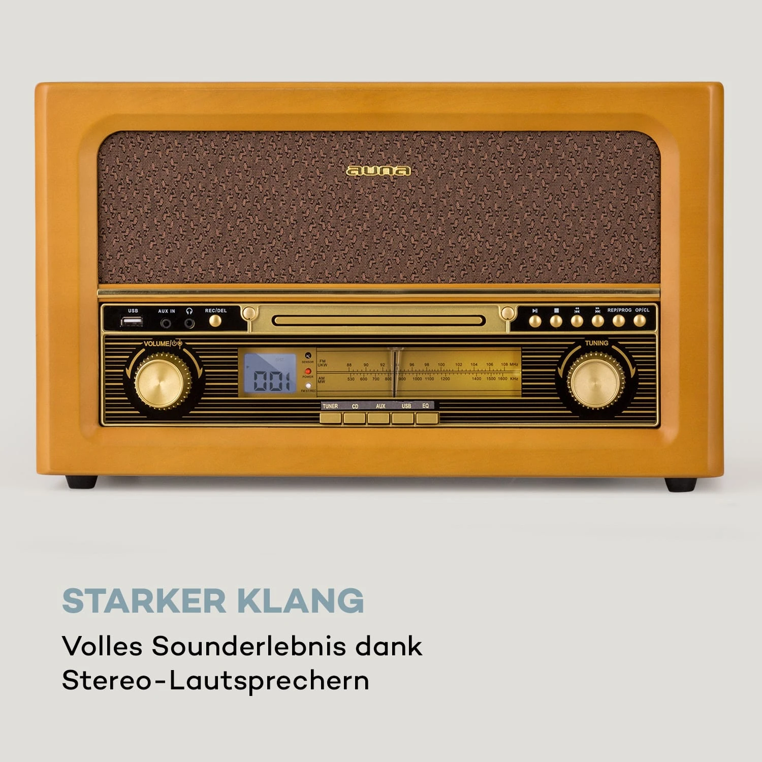 Belle Epoque 1906 Retro-Stereoanlage CD FM USB MP3 REC AUX 7 Belle Epoque 1906 Retro-Stereoanlage CD FM USB MP3 REC AUX – Bild 7