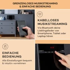 V14.2 Vertical-Stereoanlage CD FM Tuner BT USB AUX -Einrichtungsgeschäft 10040078 de 0005 usp