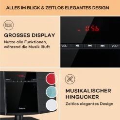 V14.2 Vertical-Stereoanlage CD FM Tuner BT USB AUX -Einrichtungsgeschäft 10040078 de 0006 usp