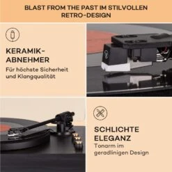 TT-Play Prime Plattenspieler Stereo Riemenantrieb 33 1/3 & 45 U/min -Einrichtungsgeschäft 10040094 de 0005 usp