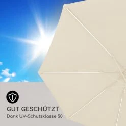 Blumfeldt Calais Sonnenschirm LED Aluminium-Rahmen Polyester-Bespannung UV 50 -Einrichtungsgeschäft 10040097 de 0006 logo