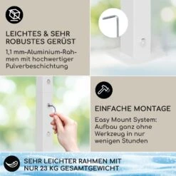 Blumfeldt La Rochelle Gazebo Schrägdach UV 50+ Aluminium Polyester 7 Blumfeldt La Rochelle Gazebo Schrägdach UV 50+ Aluminium Polyester -Einrichtungsgeschäft 10040098 de 0003 logo