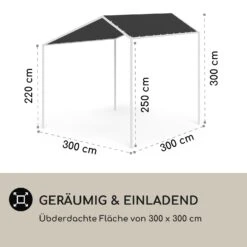 Blumfeldt La Rochelle Gazebo Schrägdach UV 50+ Aluminium Polyester 8 Blumfeldt La Rochelle Gazebo Schrägdach UV 50+ Aluminium Polyester -Einrichtungsgeschäft 10040098 de 0004 logo