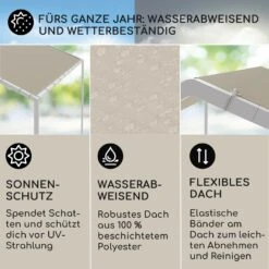 Blumfeldt La Rochelle Gazebo Schrägdach UV 50+ Aluminium Polyester 6 Blumfeldt La Rochelle Gazebo Schrägdach UV 50+ Aluminium Polyester -Einrichtungsgeschäft 10040099 de 0002 logo
