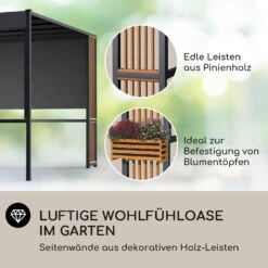 Valence Gazebo 3x3 M UV50+ Wasserabweisend LED-Solar-Beleuchtung Solar-Panel -Einrichtungsgeschäft 10040110 de 0003 logo