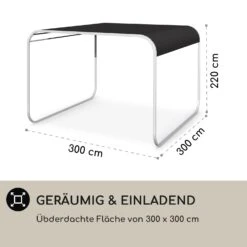 Orleans Gazebo 300 X 220 X 300 Cm Schiebedach UV-Schutz 50+ Leicht -Einrichtungsgeschäft 10040119 de 0005 logo