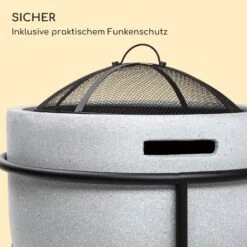 Blumfeldt Grail Feuerschale Mit Grill MGO & Stahlschale Inkl. Funkenschutz -Einrichtungsgeschäft 10040243 de 0004 logo