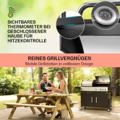 Kingsville 3.1 Kombigrill Gas + Kohle 10,9 KW 3+1 Brenner 11 Kingsville 3.1 Kombigrill Gas + Kohle 10,9 KW 3+1 Brenner -Einrichtungsgeschäft 10040270 de 0004 usp