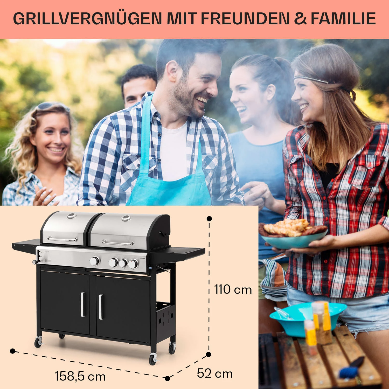 Kingsville 3.1 Kombigrill Gas + Kohle 10,9 KW 3+1 Brenner 7 Kingsville 3.1 Kombigrill Gas + Kohle 10,9 KW 3+1 Brenner – Bild 7